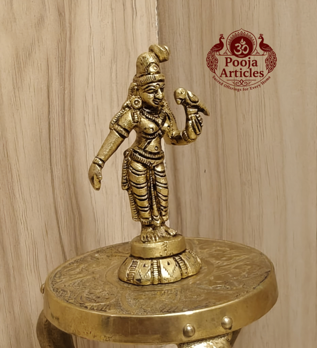 Buy Brass Andal Idol 90 g, 3″ – Premium Andal Statue for Pooja & Home Temple