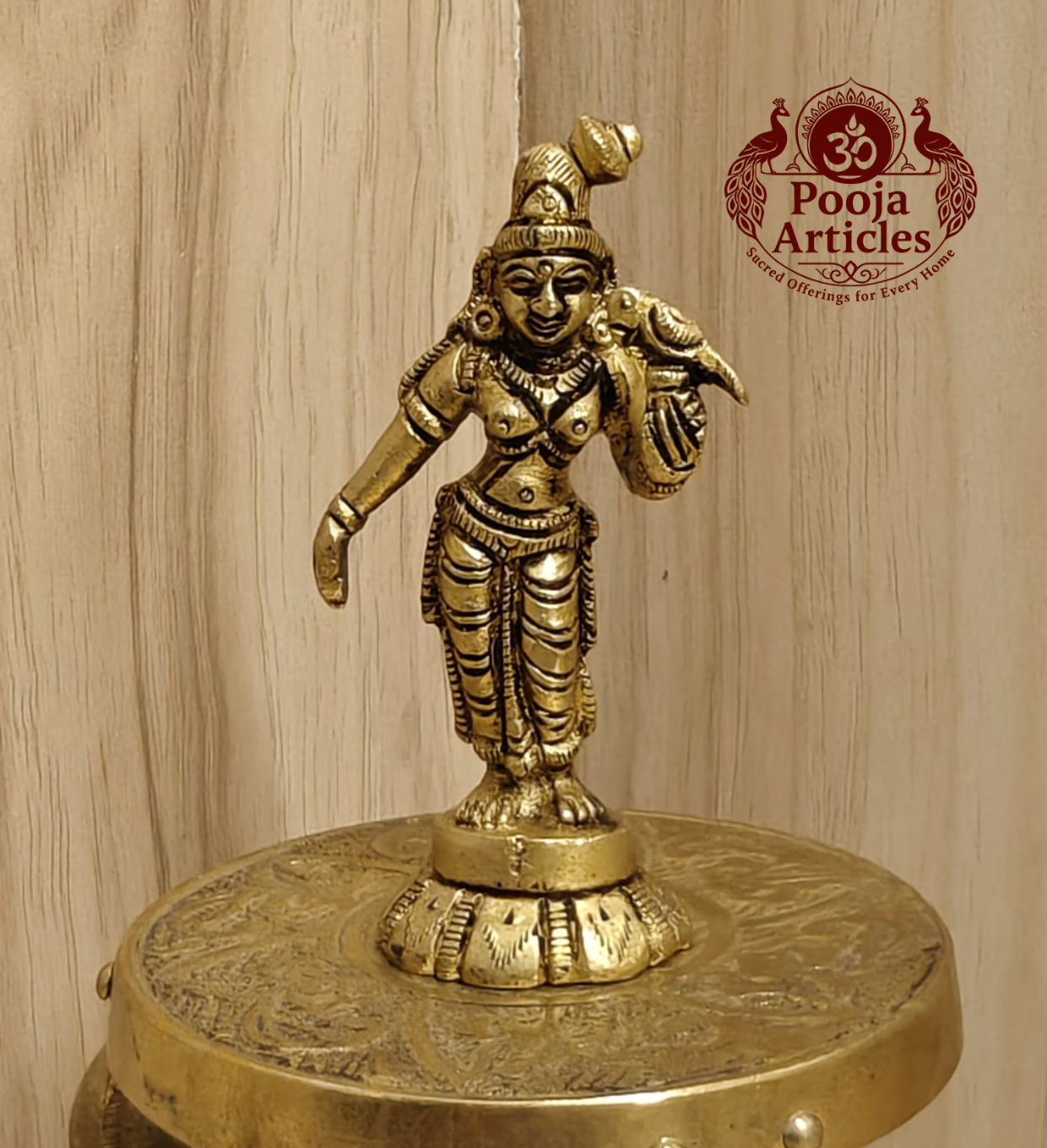 Buy Brass Andal Idol 90 g, 3″ – Premium Andal Statue for Pooja & Home Temple Buy Brass Andal Idol 90 g, 3″ – Premium Andal Statue for Pooja & Home Temple