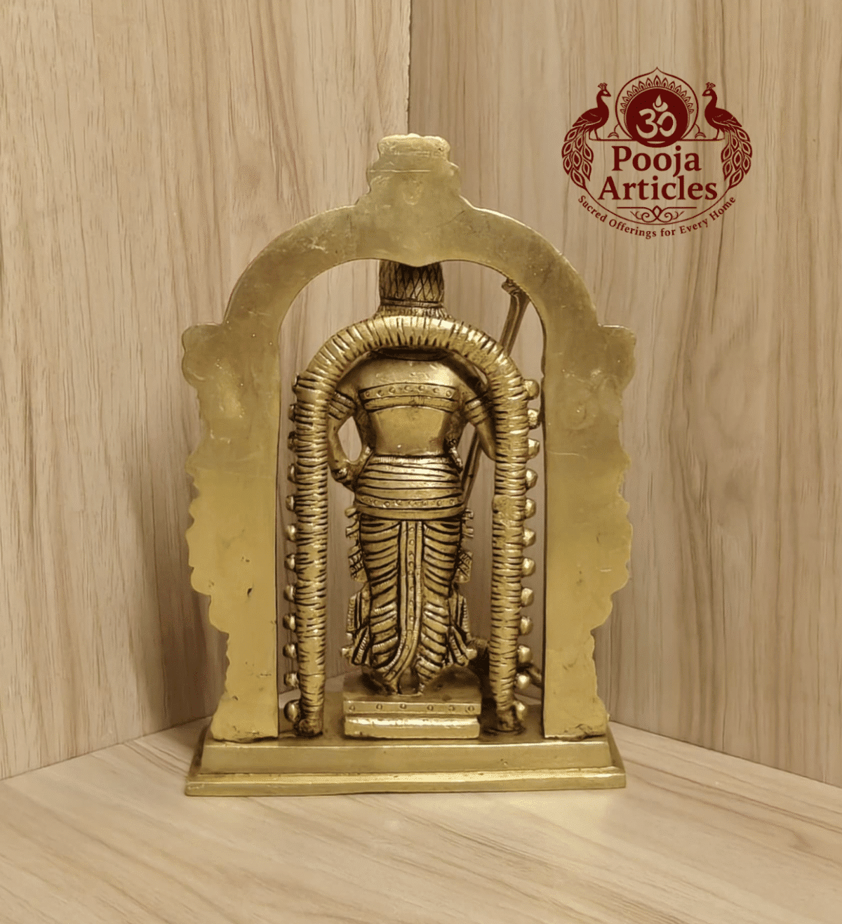 Buy Brass Lord Murugan Statue – 2.010 kg, 8.2" Pure Brass Murugan Idol for Home Pooja