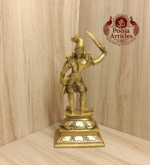 Buy Brass Madurai Veeran Statue 2.170 Kg, 10″ | Divine Protector Idol for Home & Temple