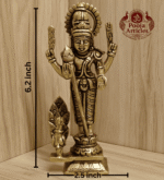 Buy Brass Murugan Statue – 580 g, 6.2″ Divine Brass Murugan Idol For Puja