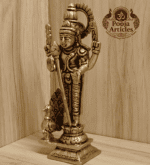Buy Brass Murugan Statue – 580 g, 6.2″ Divine Brass Murugan Idol For Puja