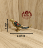 Buy Brass Parrot Statue 230 g, 3″ – Elegant Brass Parrot for Home Temple & Decor