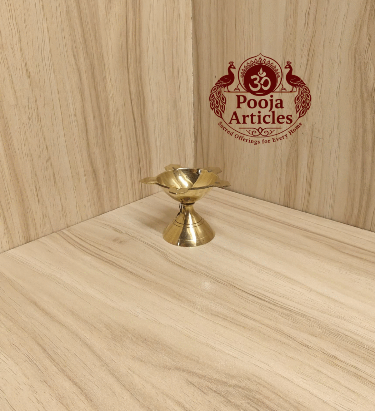 Buy Brass Poona Deep 25g, 1.9" – Elegant Traditional Oil Lamp For Lighting