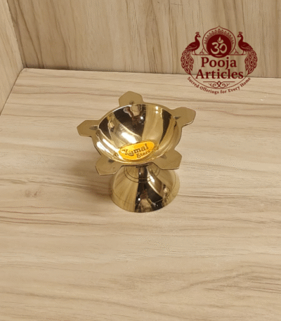 Buy Brass Poona Deep 40g, 1.9" – Elegant Traditional Oil Lamp For Lighting