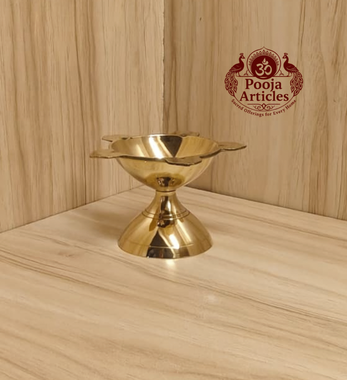 Buy Brass Poona Deep 40g, 1.9" – Elegant Traditional Oil Lamp For Lighting