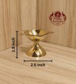 Buy Brass Poona Deep 40g, 1.9" – Elegant Traditional Oil Lamp For Lighting