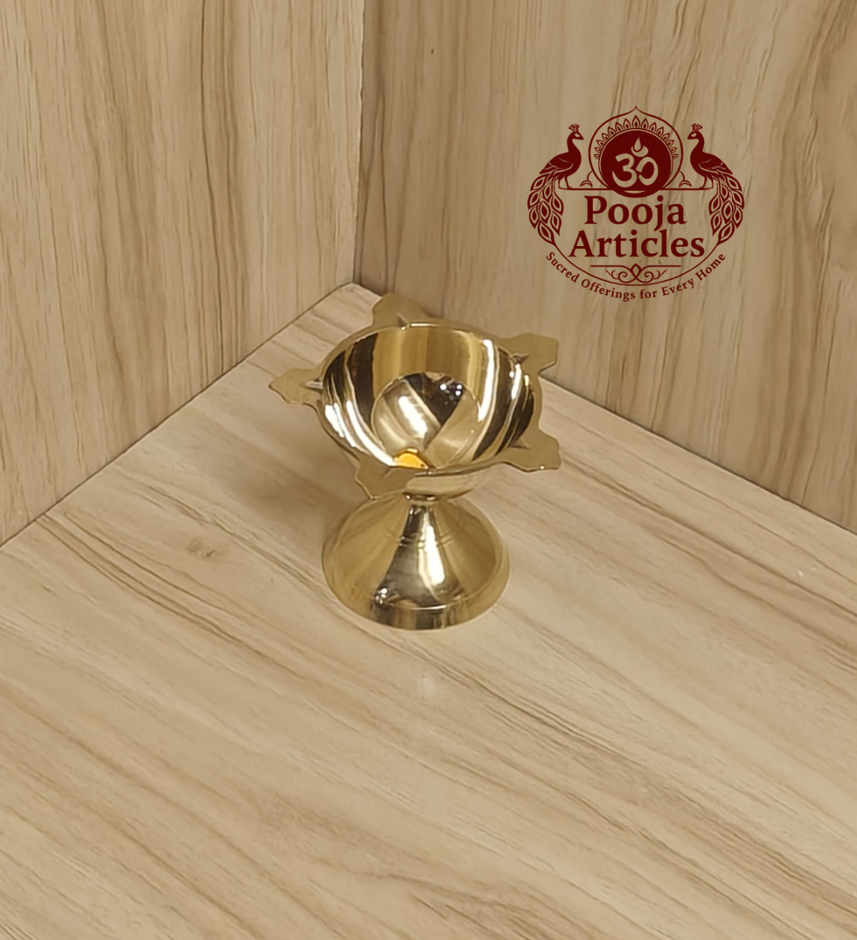 Buy Brass Poona Deep 60g, 2.7" – Divine Traditional Oil Lamp For Lighting Buy Brass Poona Deep 60g, 2.7" – Divine Traditional Oil Lamp For Lighting