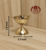Buy Brass Poona Deep 60g, 2.7" – Divine Traditional Oil Lamp For Lighting