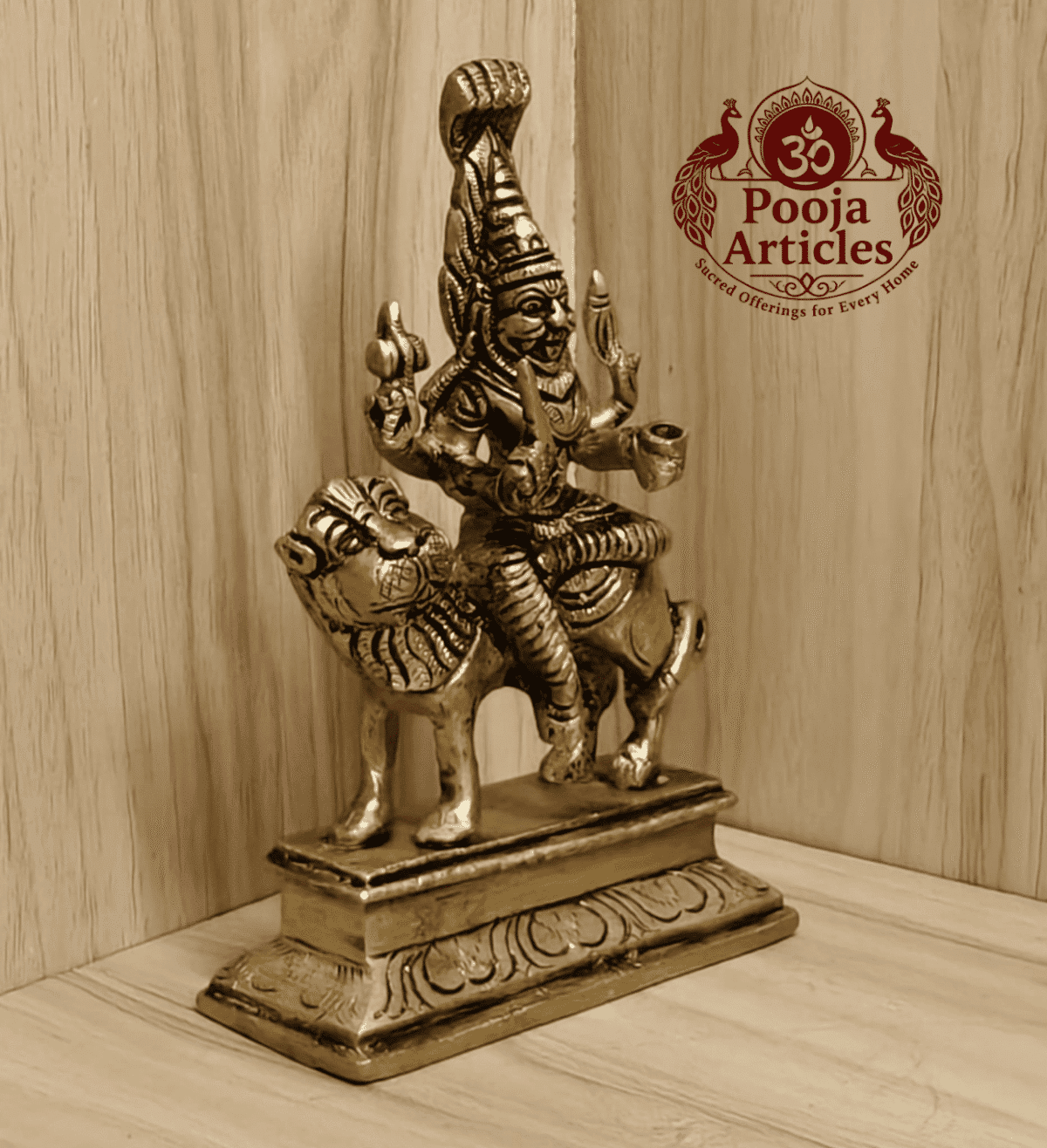 Buy Brass Pratyangira Devi Statue – 900g, 6.2" Divine Brass Pratyangira Devi Idol for Home Temple and Pooja
