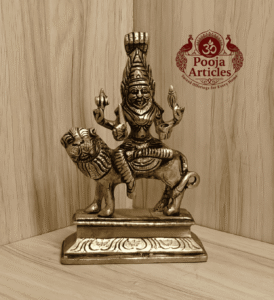 Buy Brass Pratyangira Devi Statue – 900g, 6.2" Divine Brass Pratyangira Devi Idol for Home Temple and Pooja 3 Buy Brass Pratyangira Devi Statue – 900g, 6.2" Divine Brass Pratyangira Devi Idol for Home Temple and Pooja