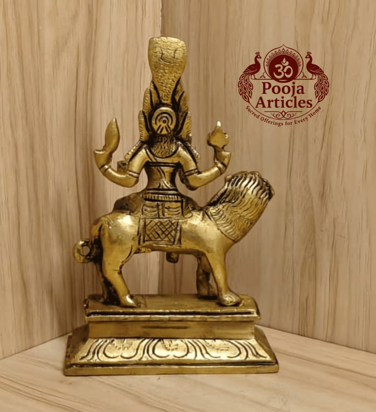 Buy Brass Pratyangira Devi Statue – 900g, 6.2" Divine Brass Pratyangira Devi Idol for Home Temple and Pooja