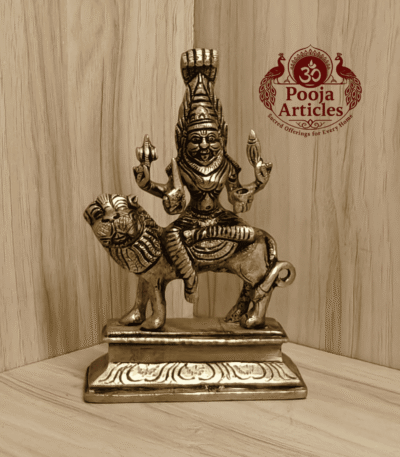 Buy Brass Pratyangira Devi Statue – 900g, 6.2" Divine Brass Pratyangira Devi Idol for Home Temple and Pooja