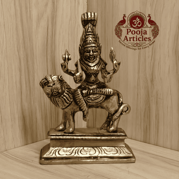 Buy Brass Pratyangira Devi Statue – 900g, 6.2" Divine Brass Pratyangira Devi Idol for Home Temple and Pooja