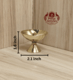 Buy Brass Pyali Deep 30 g, 2.1" – Elegant Brass Pooja Bowl for Sacred Rituals | PoojaArticles.com