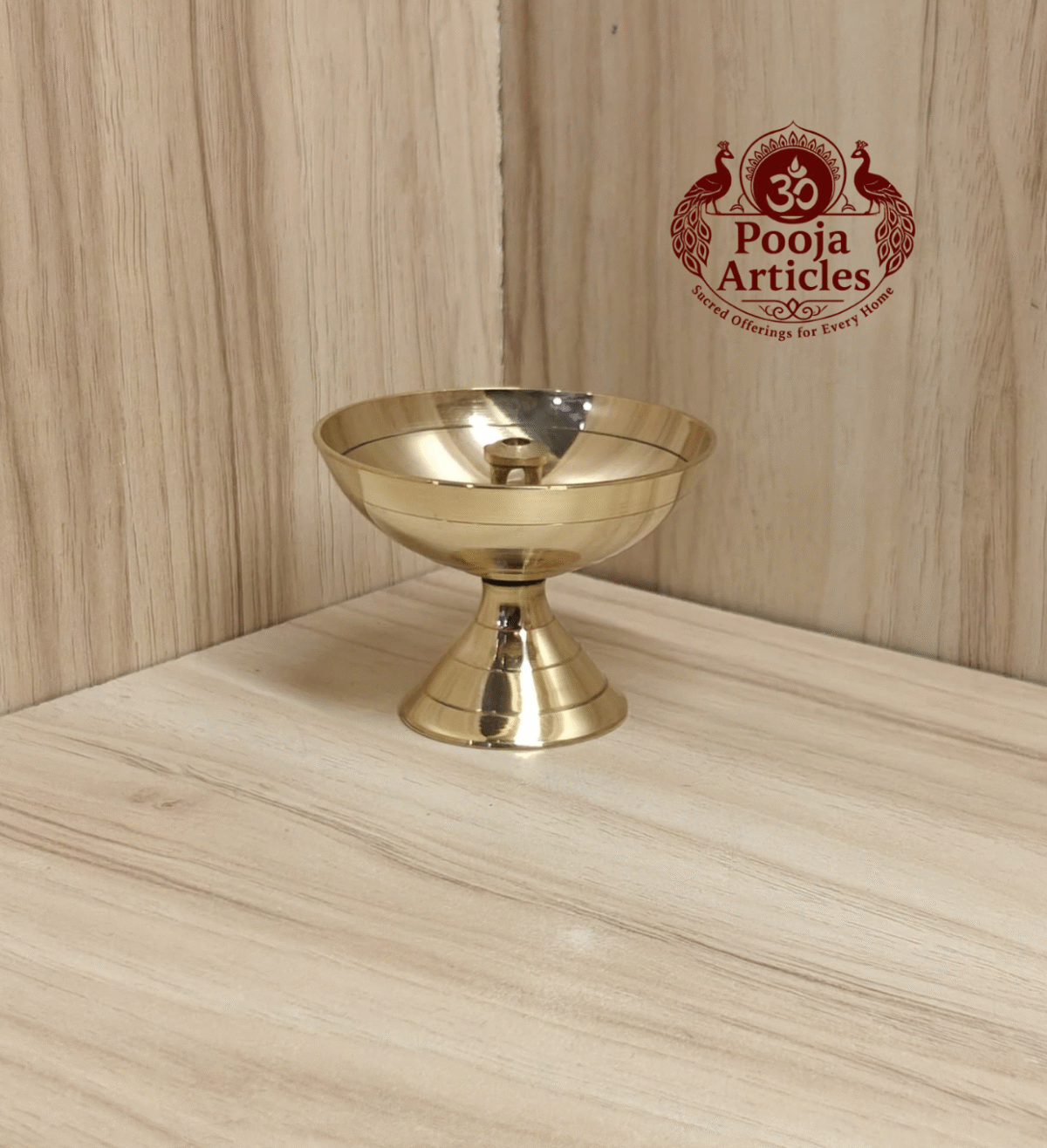 Buy Brass Pyali Deep 40 g, 2.2" – Divine Brass Pooja Bowl For Puja | PoojaArticles.com