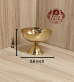 Buy Brass Pyali Deep 50 g, 2.6" – Divine Brass Pooja Bowl For Puja | PoojaArticles.com