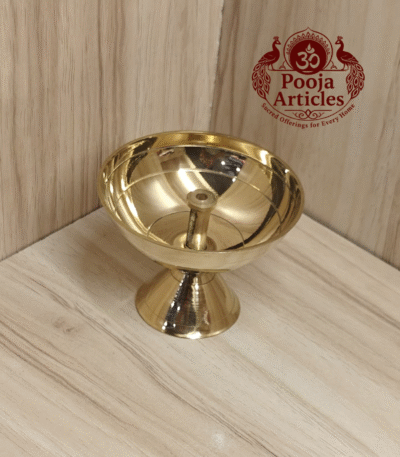 Buy Brass Pyali Deep 65 g, 2.9" – Solid Brass Oil Lamp For Puja | PoojaArticles.com