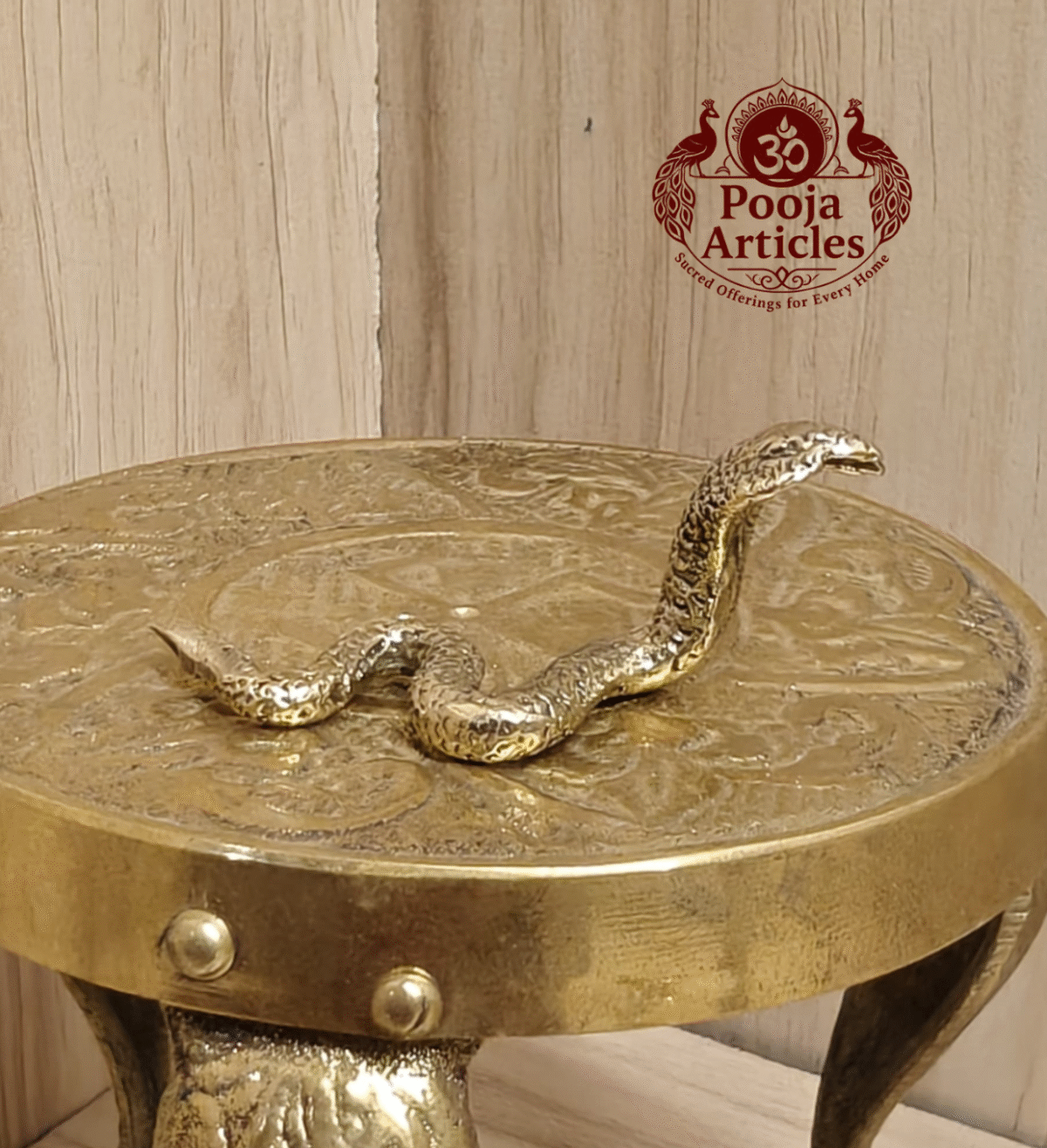 Buy Brass Snake Miniature – 10 g, 0.6″ | Divine Cobra Figurine for Pooja