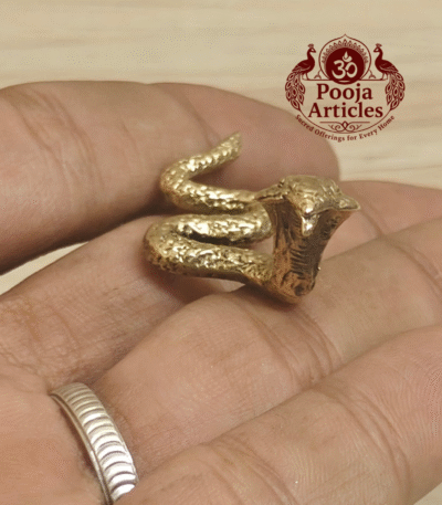 Buy Brass Snake Miniature – 10 g, 0.6″ | Divine Cobra Figurine for Pooja