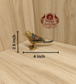 Buy Brass Sparrow Idol 230 g, 2.5" – Elegant Brass Sparrow Idol for Home Temple & Décor