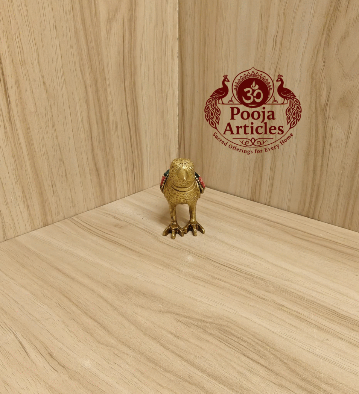 Buy Brass Sparrow Idol 230 g, 2.5" – Elegant Brass Sparrow Idol for Home Temple & Décor