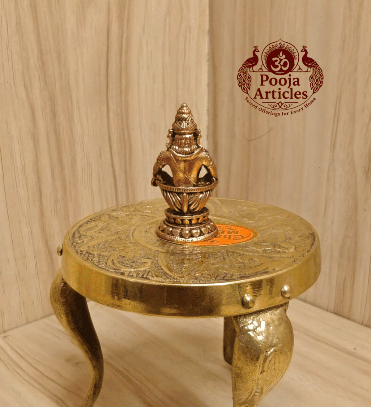 Buy Copper Ayyappan Statue – 30 g, 1.5" Pure Copper Ayyappan Idol for Home Temple