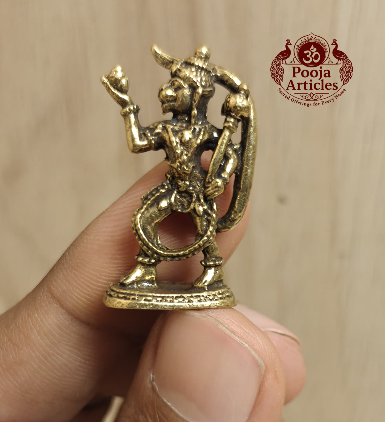 Buy Miniature Brass Hanuman Statue – 10 g, 1.5″ Divine Brass Hanuman Murti for Pooja Buy Miniature Brass Hanuman Statue – 10 g, 1.5″ Divine Brass Hanuman Murti for Pooja