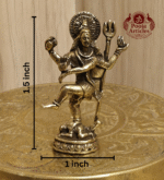 Buy Miniature Brass Nataraja – 15 g, 1.8″ Divine Natraj Statue For Pooja