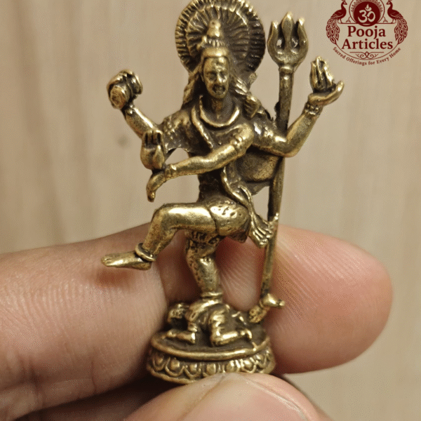 Buy Miniature Brass Nataraja – 15 g, 1.8″ Divine Natraj Statue For Pooja
