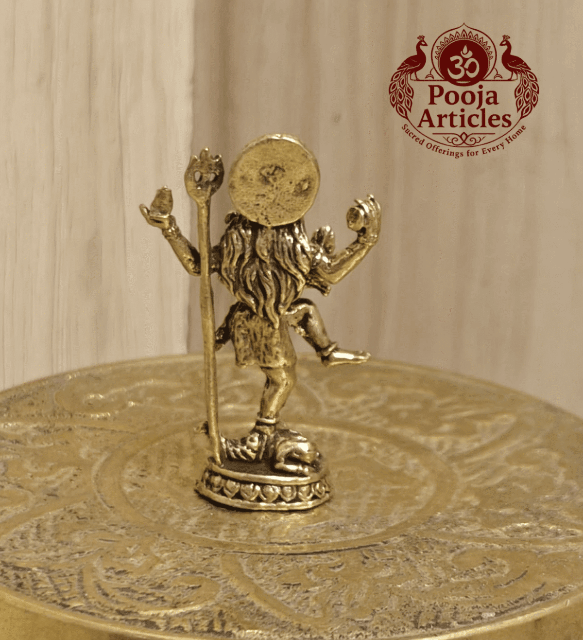 Buy Miniature Brass Nataraja – 15 g, 1.8″ Divine Natraj Statue For Pooja