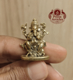 Buy Miniature Ganesh Idol – 20 g, 1.2″ Miniature Ganesh Murti Online at PoojaArticles.com