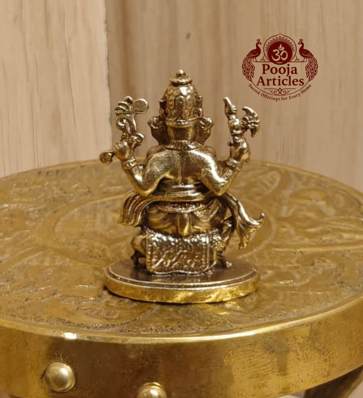 Buy Miniature Ganesh Idol – 20 g, 1.2″ Miniature Ganesh Murti Online at PoojaArticles.com