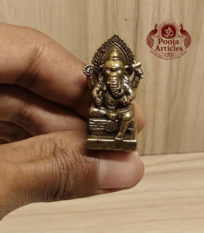 Buy Miniature Ganesh Statue – 35 g, 1.5″ | Compact Divine Decor for Home & Office