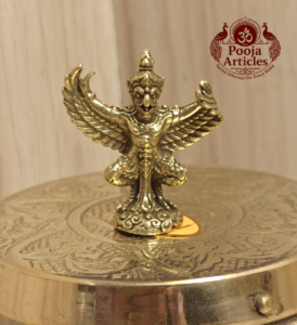 Buy Brass Garuda Statue – 20 g, 1.6" Miniature Sacred Brass Idol for Protection, Power, and Divine Energy