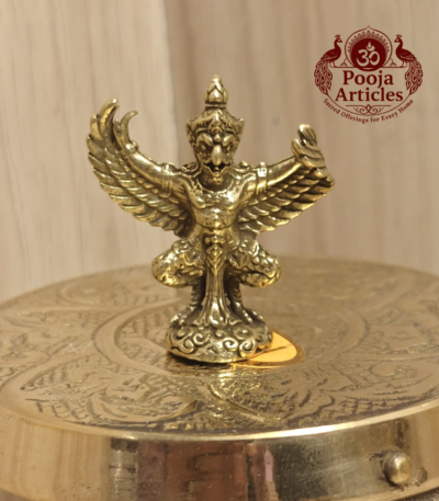 Buy Brass Garuda Statue – 20 g, 1.6" Miniature Sacred Brass Idol for Protection, Power, and Divine Energy