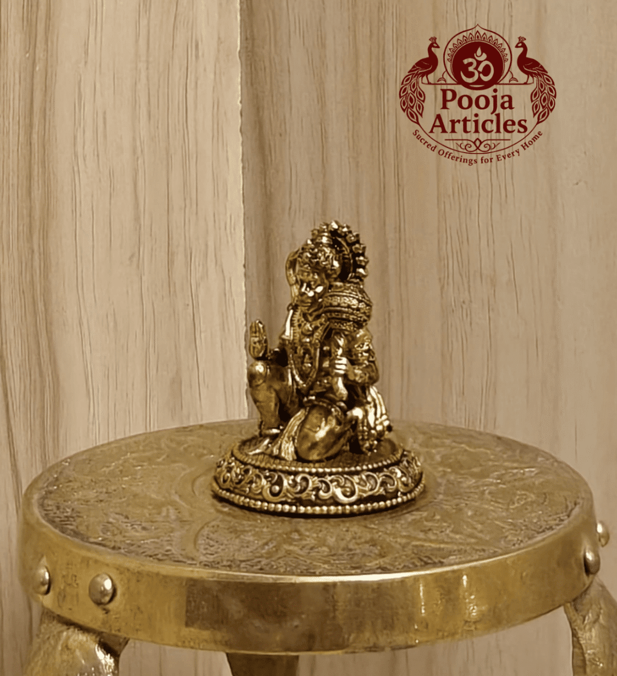 Buy Brass Hanuman Idol 30 g, 1.5" for Home Pooja, Protection and Spiritual Strength