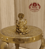 Buy Brass Lord Lakshmi Idol 25 g, 2.5" for Home Pooja, Wealth and Spiritual Blessings