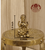 Buy Brass Lord Lakshmi Idol 25 g, 2.5" for Home Pooja, Wealth and Spiritual Blessings