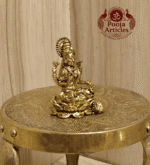 Buy Brass Lord Lakshmi Idol 25 g, 2.5" for Home Pooja, Wealth and Spiritual Blessings