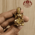 Buy Brass Lord Lakshmi Idol 25 g, 2.5" for Home Pooja, Wealth and Spiritual Blessings