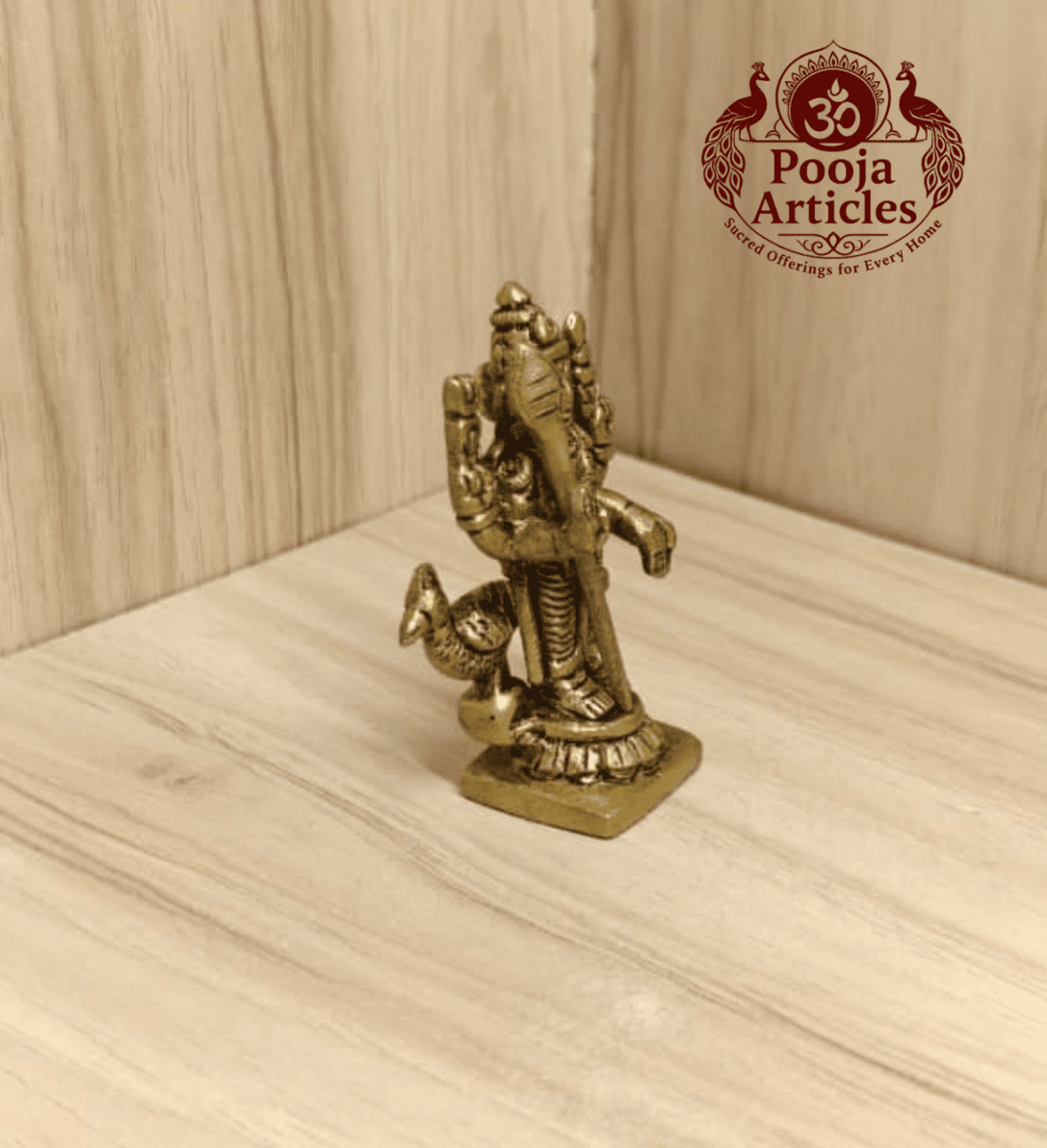 Buy Brass Lord Murugan Idol 90 g, 2.5" for Home Pooja, Courage and Spiritual Blessings