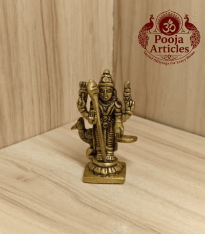 Buy Brass Lord Murugan Idol 90 g, 2.5" for Home Pooja, Courage and Spiritual Blessings