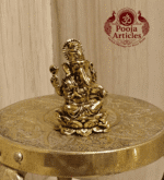 Buy Brass Lord Vinayagar Statue 25 g, 1.5" for Home Pooja, Success and Spiritual Blessings