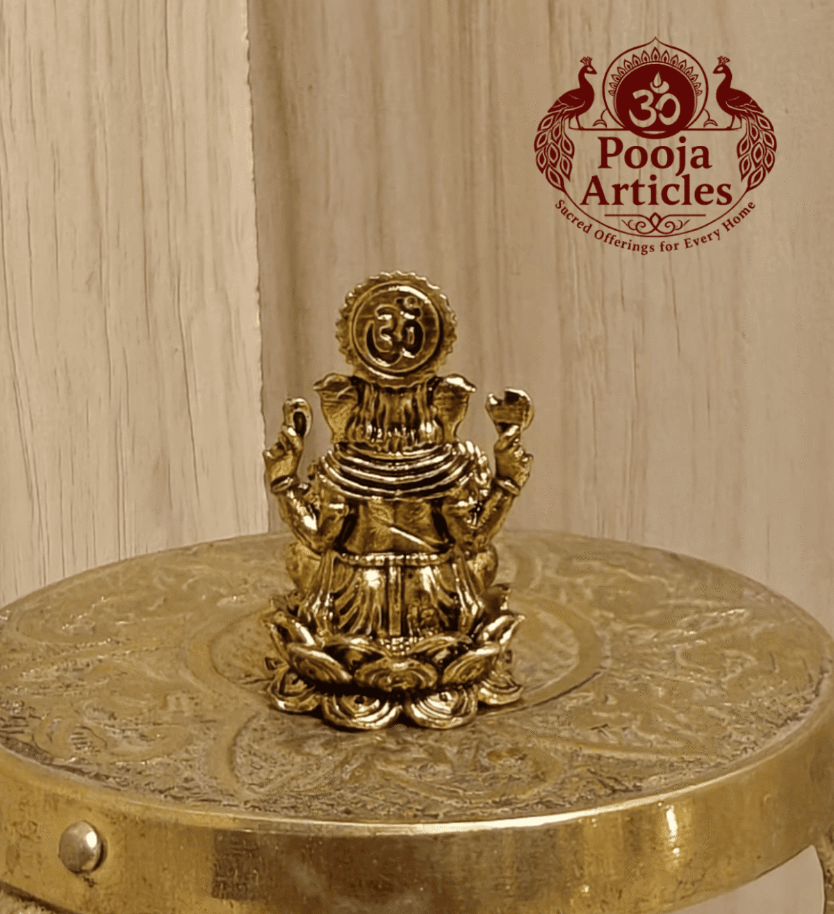Buy Brass Lord Vinayagar Statue 25 g, 1.5" for Home Pooja, Success and Spiritual Blessings