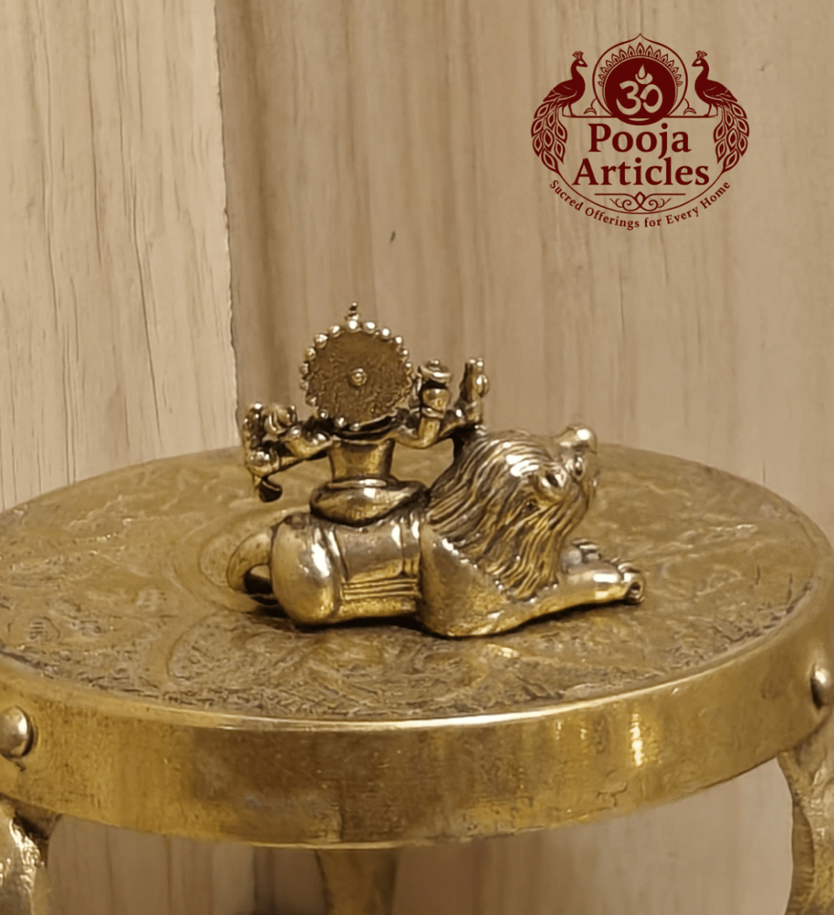 Buy Brass Miniature Durga Devi Statue 30 g, 1" for Protection, Strength and Divine Energy