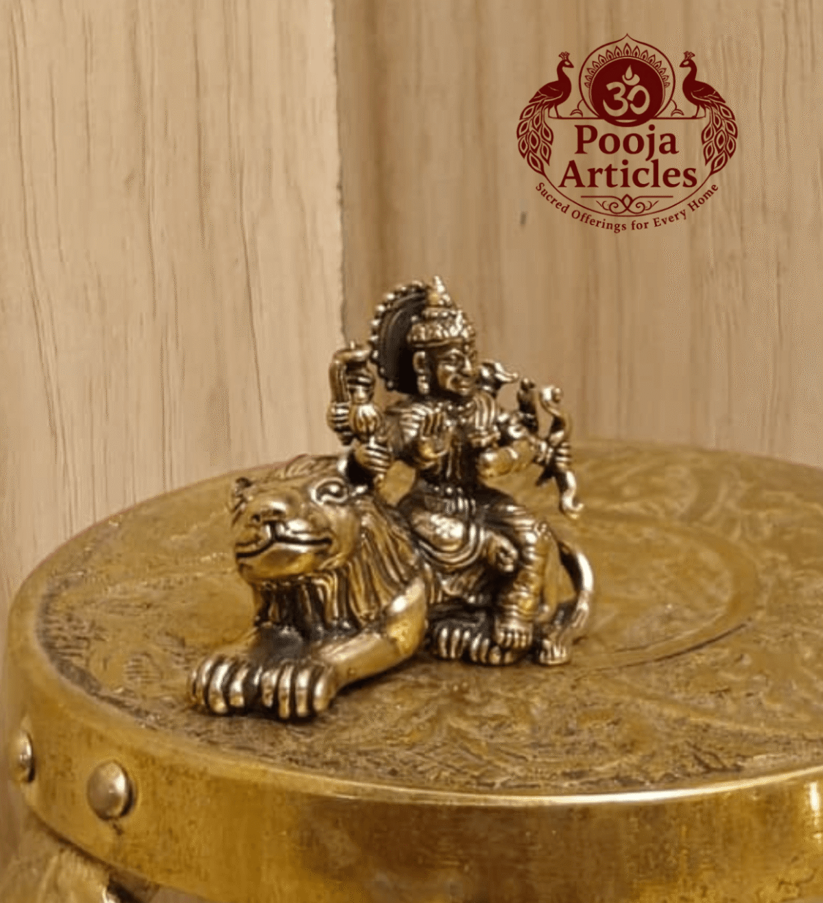 Buy Brass Miniature Durga Devi Statue 30 g, 1" for Protection, Strength and Divine Energy