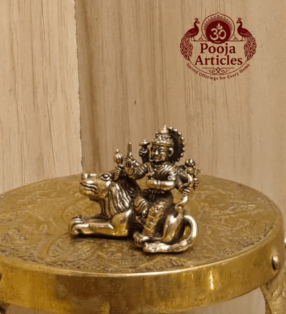 Buy Brass Miniature Durga Devi Statue 30 g, 1" for Protection, Strength and Divine Energy