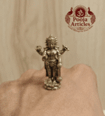 Buy Brass Miniature Lord Vishnu Idol 15 g, 1.5" for Divine Protection, Peace and Prosperity