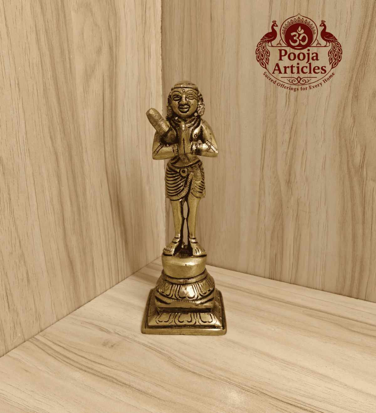 Buy Brass Nalvar Set 1.750 g, 5.7" – Premium Handcrafted Brass Naalvar Idols for Home Pooja, Bhakti & Spiritual Blessings